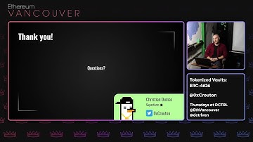 EthVan Talks - Token Vaults: ERC 4626