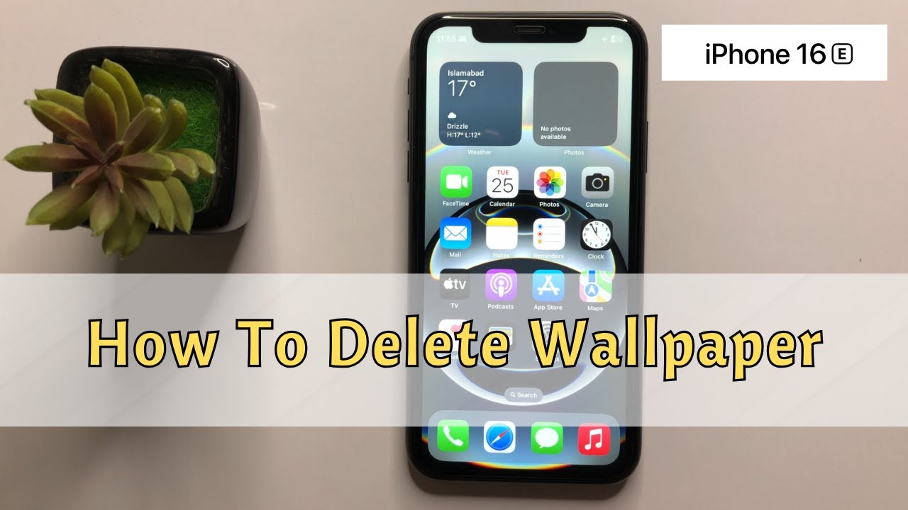 How To Delete Wallpaper on iPhone 16e #new - YouTube