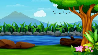 beautiful nature animation cartoon video || animation cartoon landscape