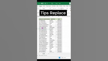 Tips Replace di Microsoft Excel #excel #exceltips #exceltricks #replace