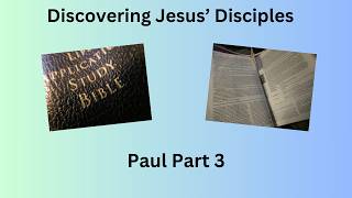 Saul / Paul (week 3) - Discovering Jesus Disciples