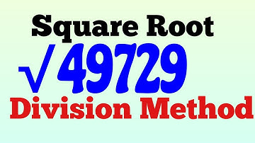 Find the square root by division method 49729|Math 8 Ch 2 Ex.2.3 Q 2 v|Real number@Mathematician.