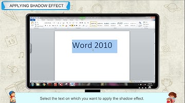 Applying Shadow Effect in MS Word 2010