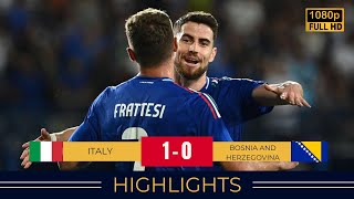 Italy vs Bosnia And Herzegovina1-0: Dramatic Encounter! | Frattesi’s Decisive Goal |2024 HIGHLIGHTS