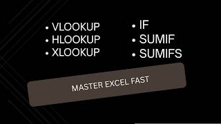Excel Formulas for Finance | VLOOKUP, XLOOKUP, SUMIF, SUMIFS, IF (Full Practice Example) Summation