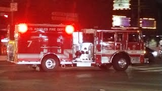 LAFD Engine 7 Responding