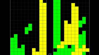 Tetris AI combining RL and CE method: alternating s/z sequence (first z)