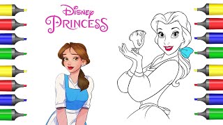 Disney Princess Belle Coloring Book Pages