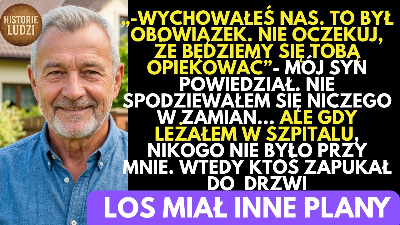 Ostatni raz widziałem moich synów, kiedy tata przewrócił się na drabinie i trafił do szpitala. Zapytałem ich, czy przyjadą. Tomasz westchnął: „Kurczę, akurat teraz”. Rafał dodał: „Naprawdę kiepski...