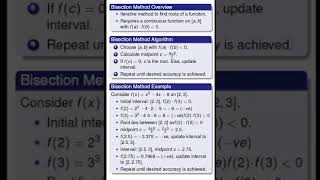 Famous Bisection Method Overview #maths #numerical_analysis #numericalmethods #mathematics  #engineering Net Worth