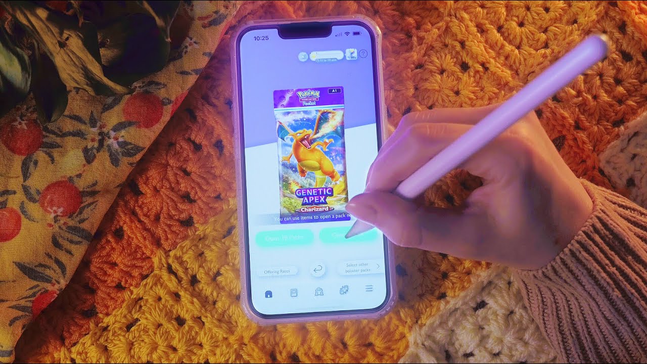 ASMR Pokemon TCG Pocket 🧬 Pack Opening, Deck Building and Battle (Soft Spoken, Stylus)