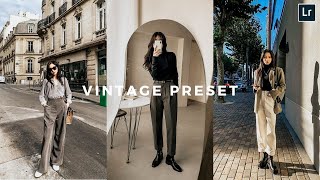 Vintage Preset | Free Lightroom Mobile Presets Free Dng