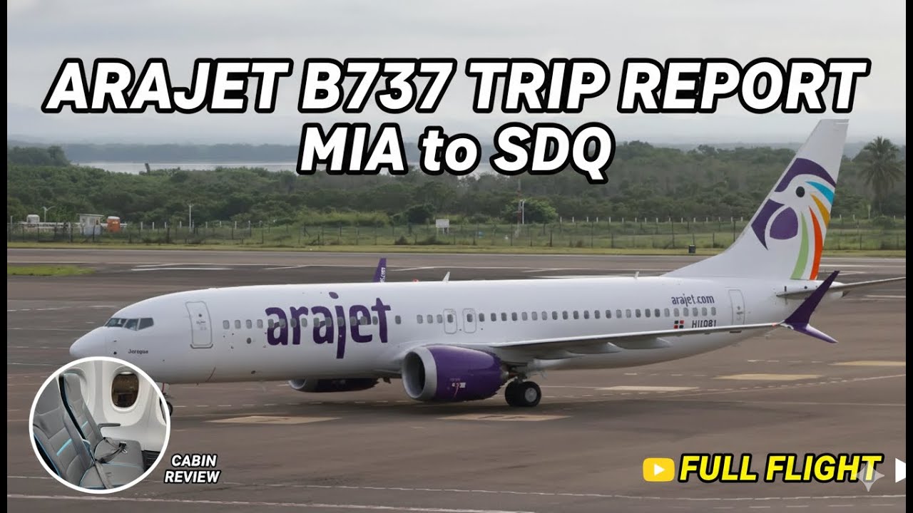 MIA to SDQ: The ARAJET Experience! 🇩🇴 (Gate E20, Satellite Concourse & Arrival)