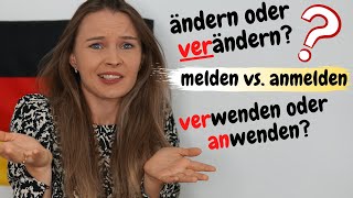 Verwechsle nie wieder diese Verben! Deutsch lernen b2, c1