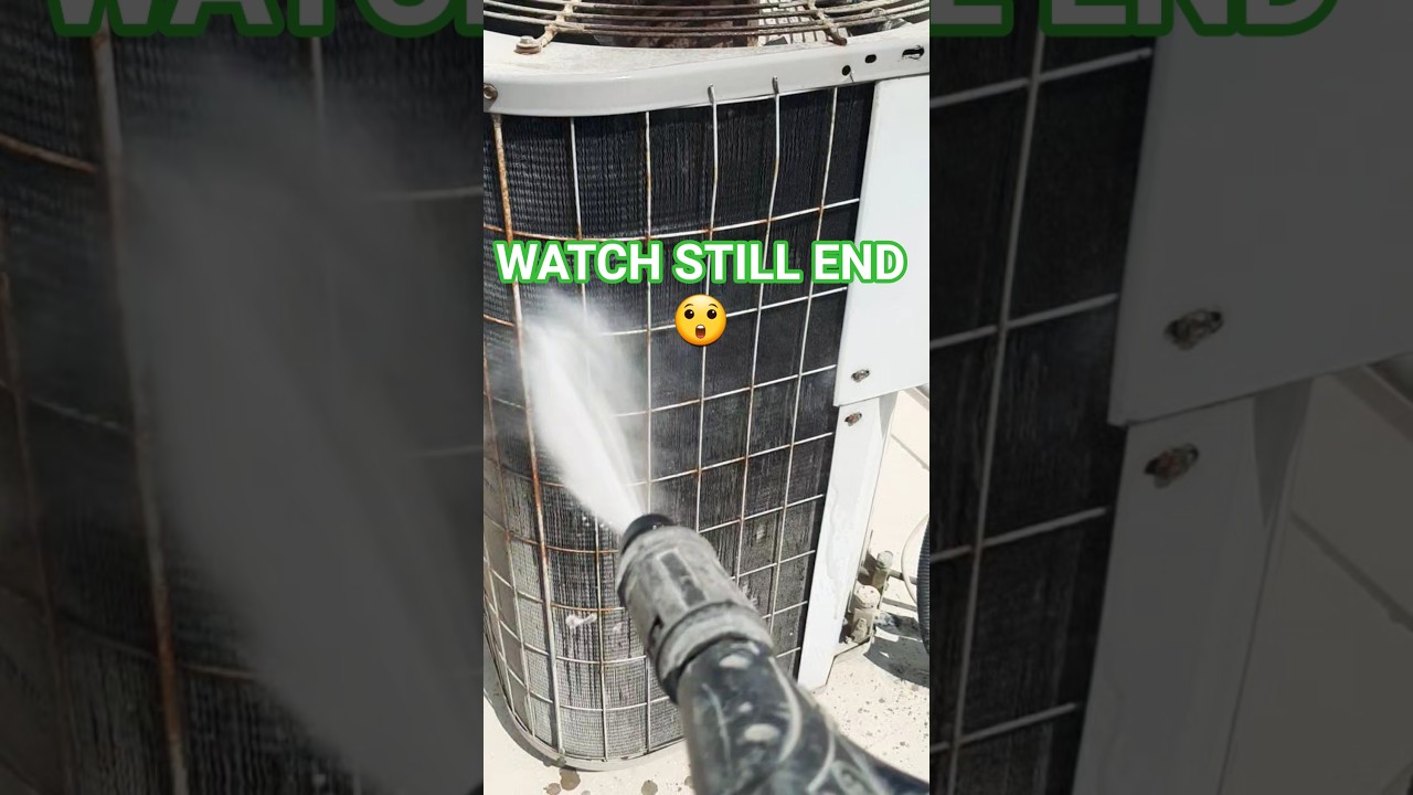 Ductable AC outdoor unit service | AC cleaning 