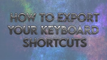 HOW TO EXPORT AND IMPORT HOTKEYS (Keyboard Shortcuts) in Premiere Pro