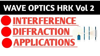 Complete Lecture on Interference, Diffraction, Diffraction and interference patterns l Applications