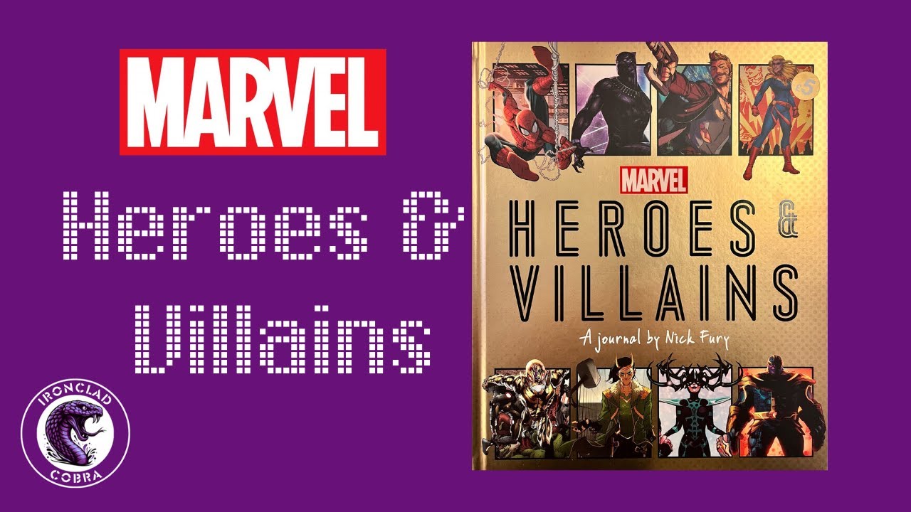 Marvel Heroes and Villains: A journal by Nick Fury & 2 Marvel LCD Games (Tiger Electronics) Showcase