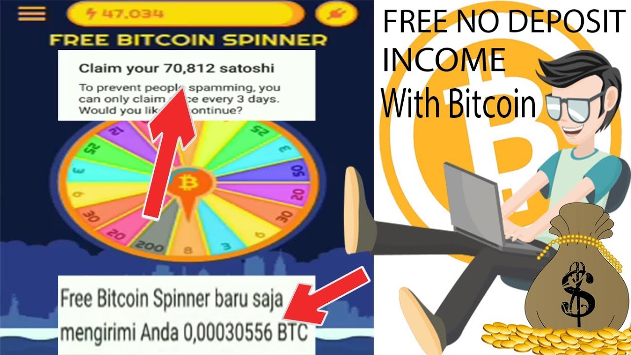 Free Bitcoin Spinner Claim Earn 70 000 Satoshi Work 100 - 