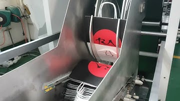 twisted handle carrier paper bag machine RZFD-450BT