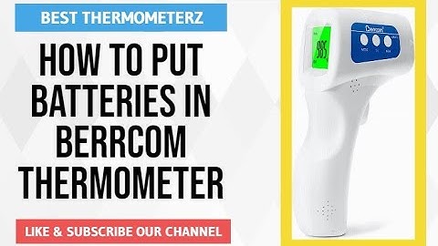 How to put batteries in berrcom thermometer - How to change battery thermometer berrcom #shorts