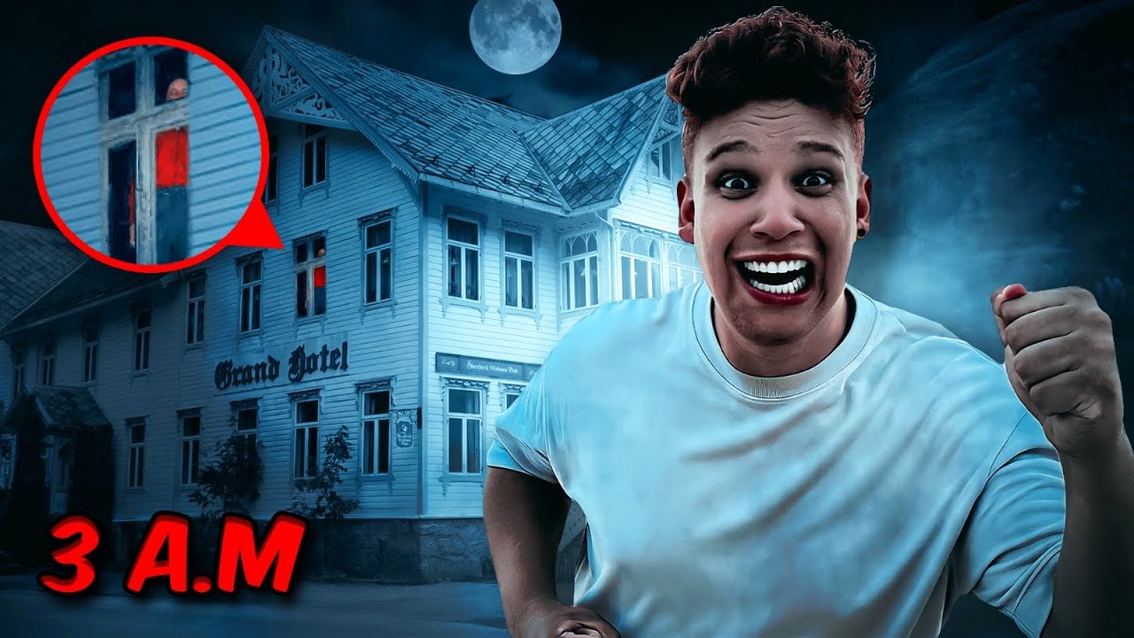 PASSEI A NOITE EM UM HOTEL ASSOMBRADO 😱