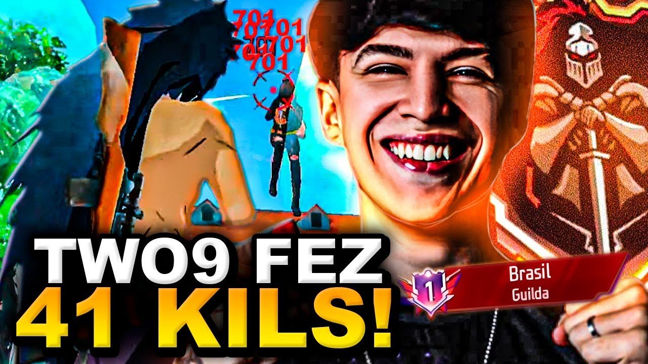 TWO9 FEZ 41 KILS PELA NOTHUMAN NA GU3RR4 DE GUILDAS DO FREE FIRE!