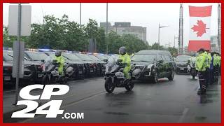 Officers and first responders among those in funeral procession for Const. Pinizzotto