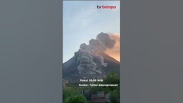 GUNUNG MERAPI KEMBALI ERUPSI #shorts