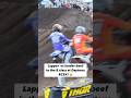 Lapper vs Leader BEEF at Daytona RCSX #dirtbike#motocross#racing#fyp#iphone#viral#bike#rider#race