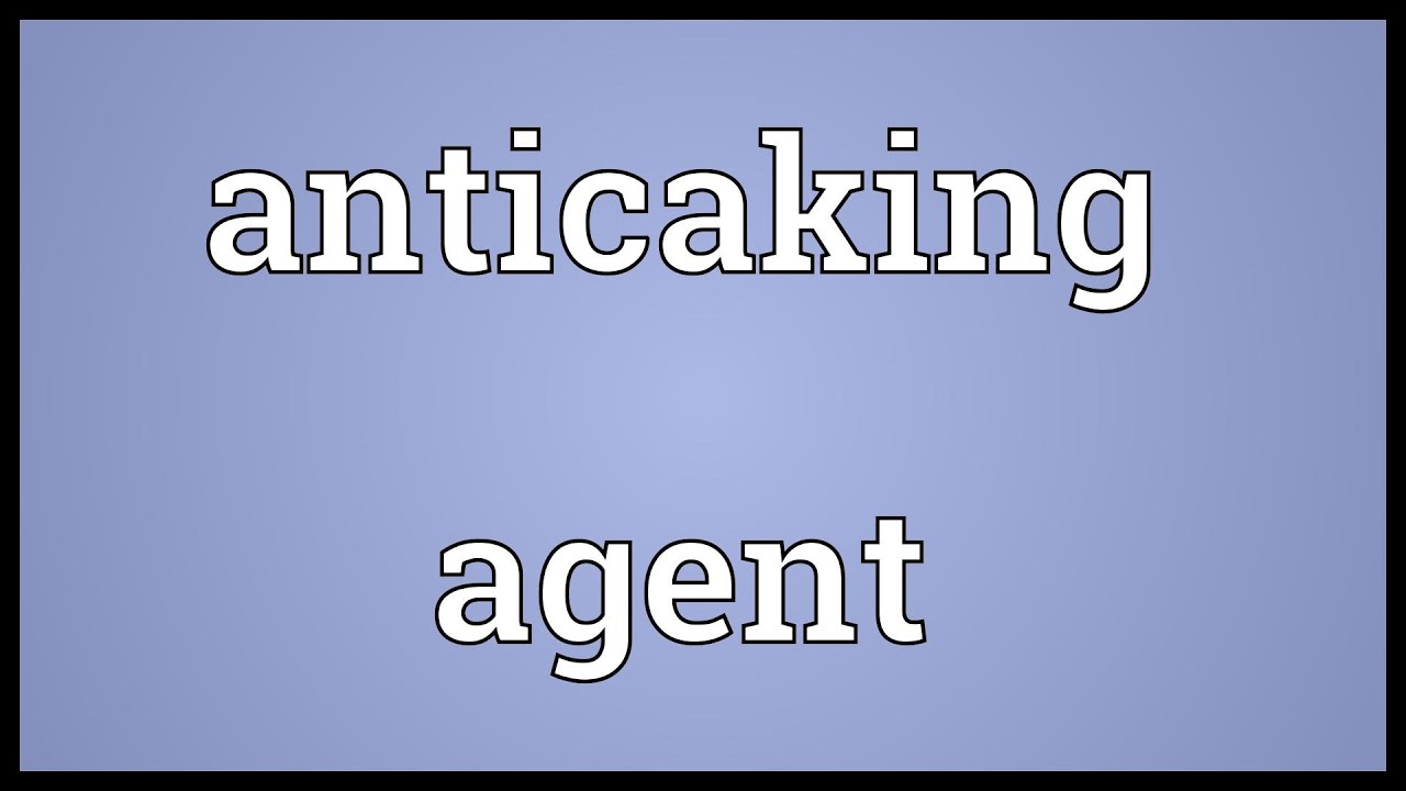 Anticaking agent Meaning YouTube