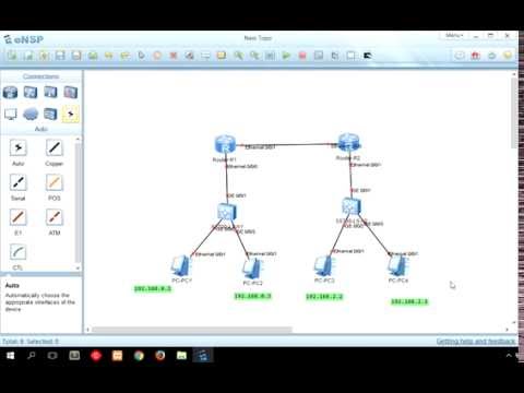 eNSP Static Routing|| eNSP Static Rip 2016|| Easily Configure static routing,Huawei packet tracer