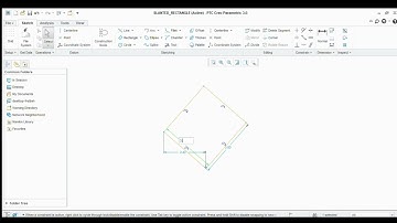 2D Tools,Draw Slanted Rectangle,Beginner,Step-by-step tutorials,Design tip & tricks,basic Creo