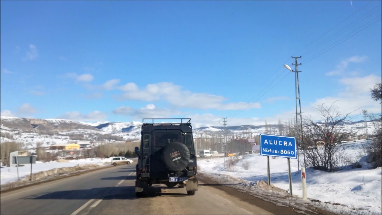 Şehit Piyade Uzman Çavuş Emre Doruk'un Naaşının Alucra'ya getirilişi Araç Konvoyu