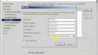 How to Install and Configure DHCP in Server 2008. TimeNet CpocLab Training Videos
