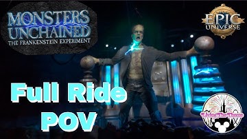 Monsters Unchained: The Frankenstein Experiment – Full Low Light POV #EpicUniverse #universalstudios