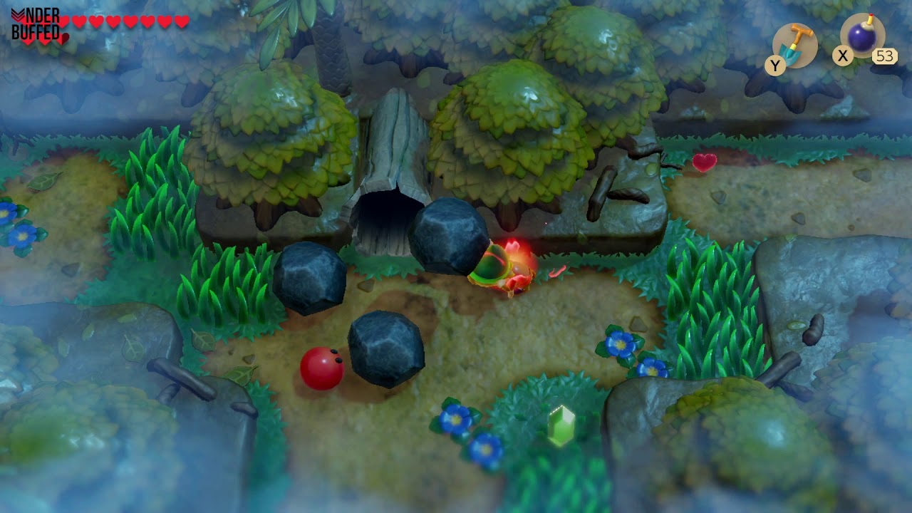 Zelda: Link's Awakening - Mysterious Forest's Tail Key location