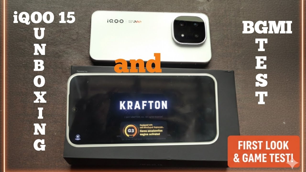 iQOO 15 Unboxing And BGMI Test - My First Video 🥰