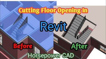 Revit tutorial: How to cut floors opening at stairs area
