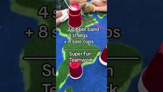 Cooperative Cup Stacking! It ONLY works if EVERYONE cooperates!
