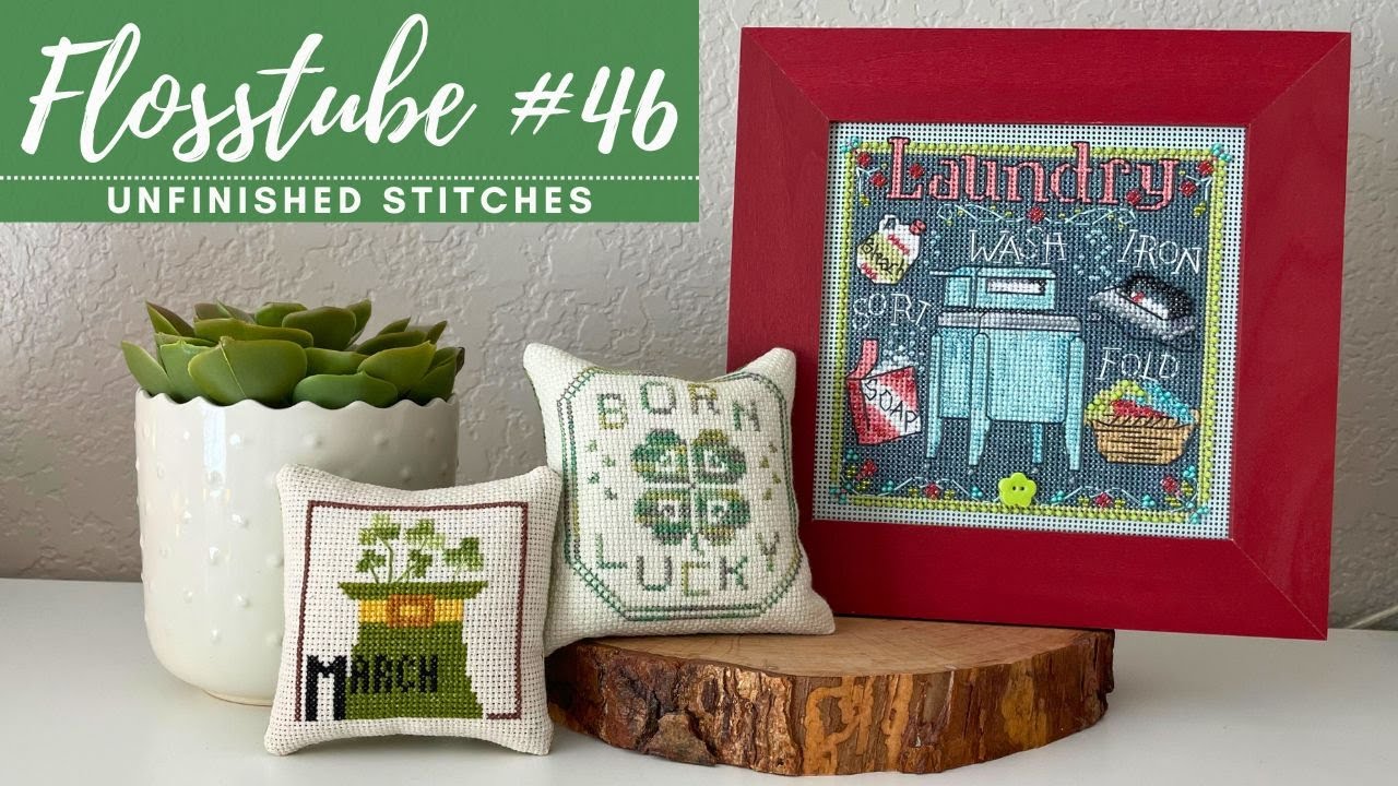 Flosstube #46: Almost 20 Cross Stitch WIPs Progress Update & Several Finishes to Share for February