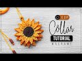 Collar Girasol » 🌻 tutorial | como hacer girasol de hilo | diy ● Necklace #132