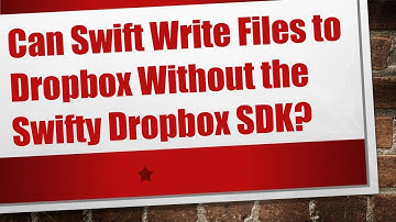 Can Swift Write Files to Dropbox Without the Swifty Dropbox SDK?