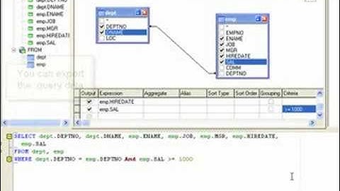 How to build a SQL using a query builder in MySQL database