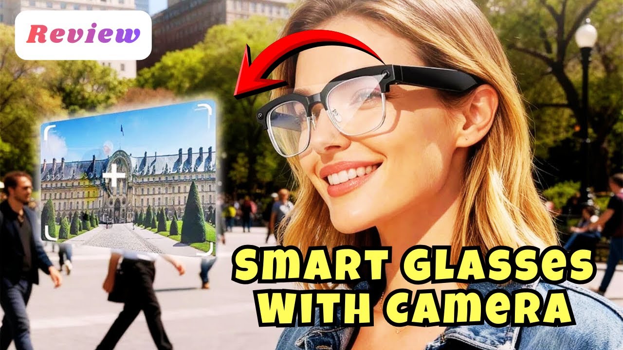 Умные очки с камерой | Перевод с помощью ИИ, видео 1080p и звонки по Bluetooth | Полный обзор