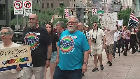 ‘No Kings’ Movement protest held ahead of Trump’s military parade