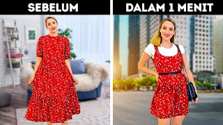 Mengubah Baju Lama Jadi Baju Baru Dan Trendy! DIY Old Clothes Tanpa Jahit!