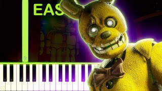 STUCK INSIDE | FNAF SONG - EASY Piano Tutorial