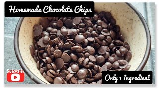Homemade Choco Chips With One Ingredient #shorts#chocochipsrecipe