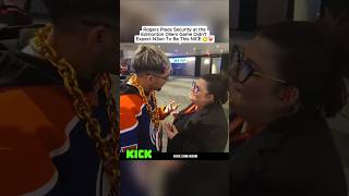 Security at the Edmonton Oilers Game Didn’t Expect N3on To Be This NICE❤️#n3on #edmontonoilers #nhl